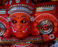 Gods and goddesses are believed to be invoked in flesh in the religious cult of Theyyam