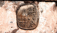12. The Dutch Coat of Arms engraved on an 18th century grave in the Dutch cemetery