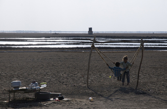 Children growing up in these salt fields are deprived of education and proper facilities.